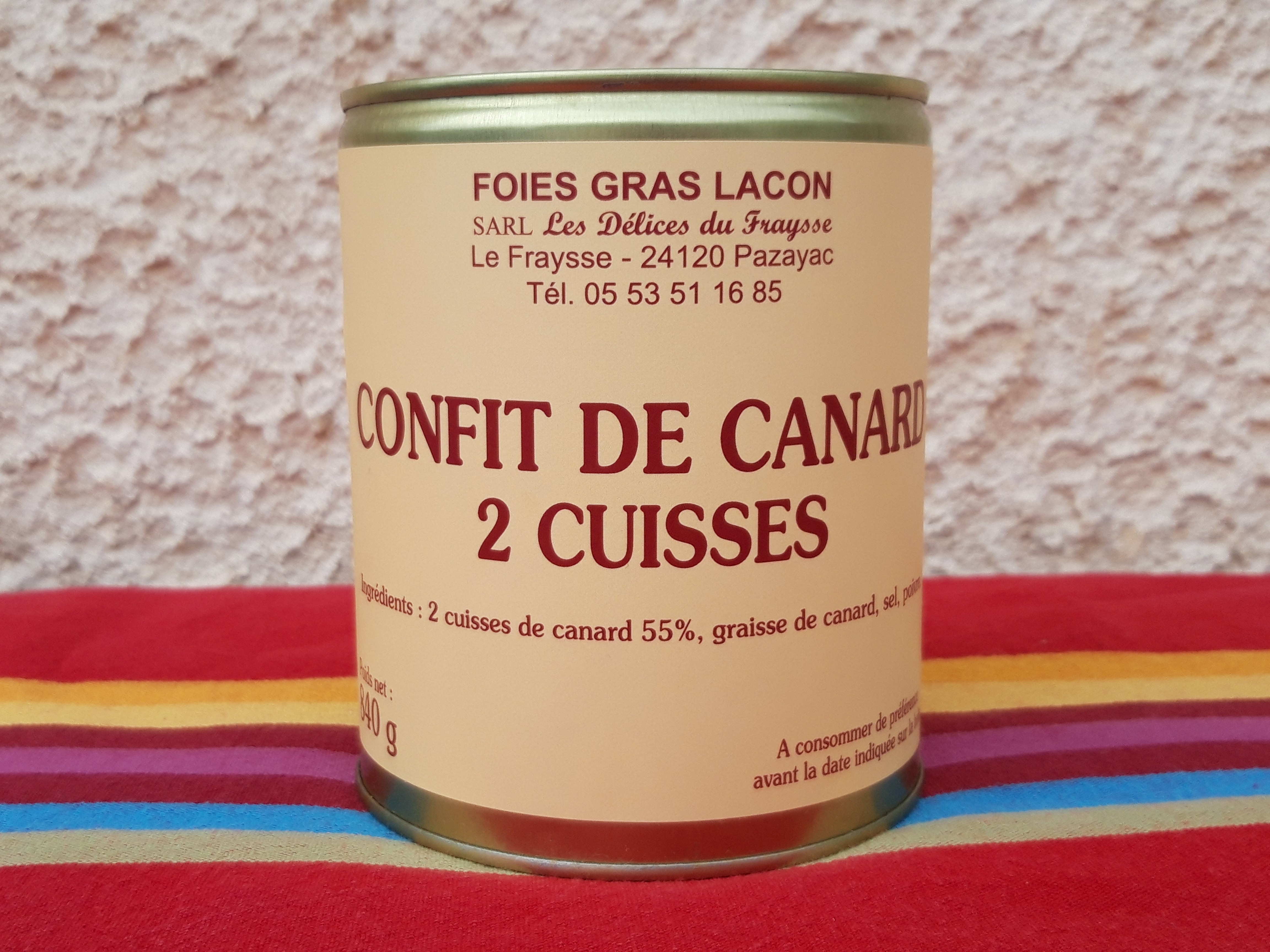 Confit de canard 840g