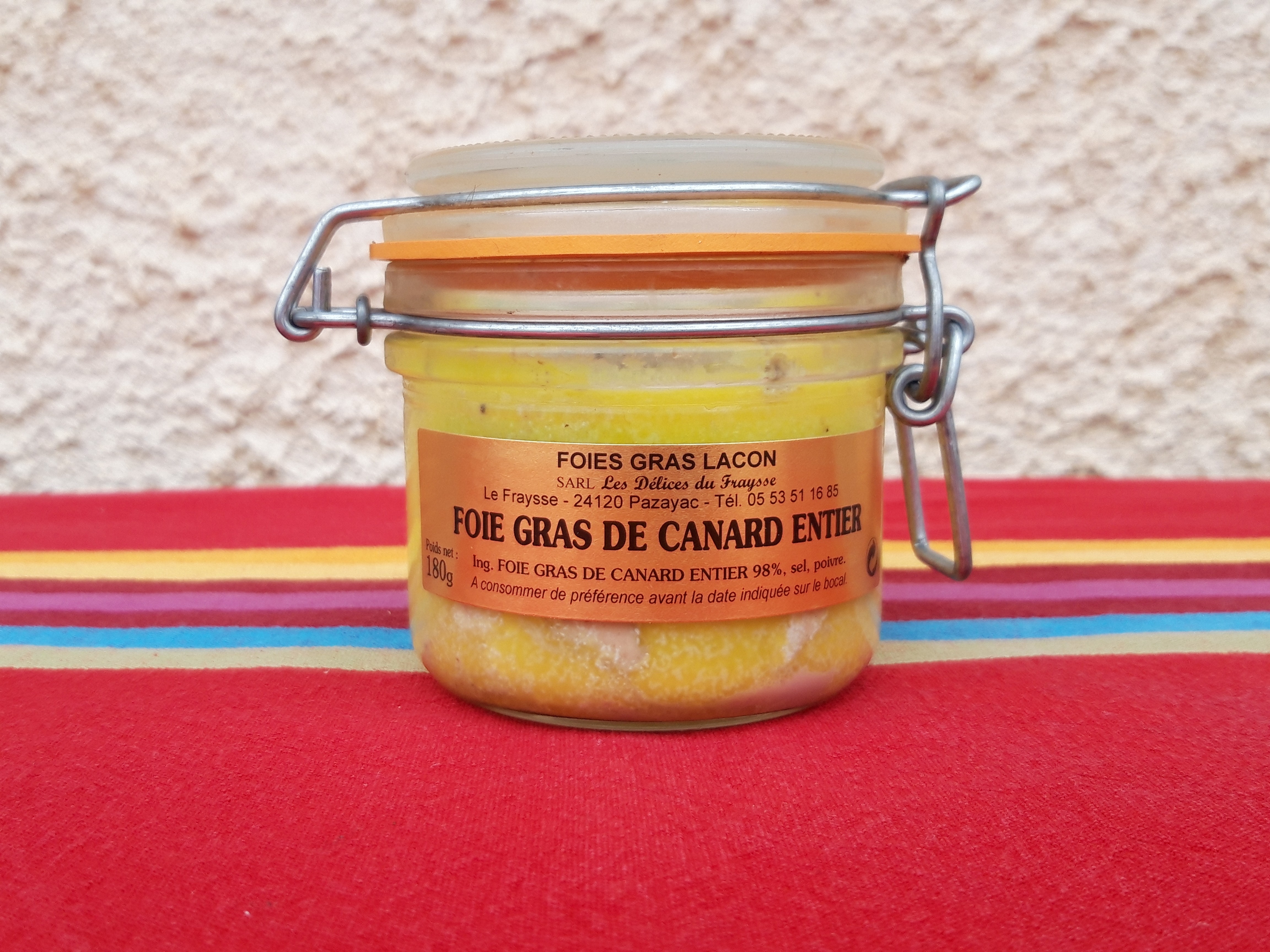 Foie gras entier 180g mi-cuit