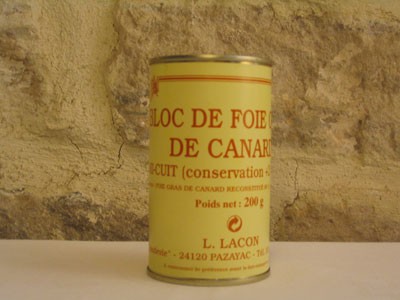 Bloc de foie gras 200g mi-cuit