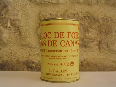 Bloc de foie gras 400g mi-cuit